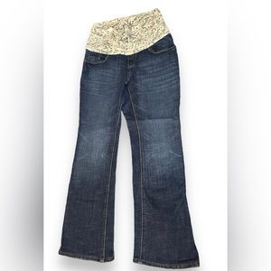 Maternity Set Jeans Bottoms and Top Shirt Size Small